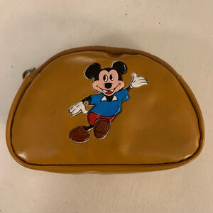 Mickey Mouse vintage Coin Purse Brown